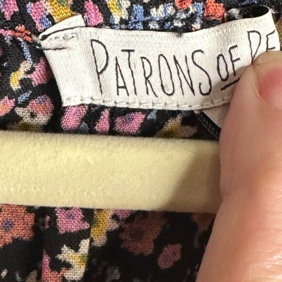 EUC• Patrons of Peace•Size Med• Floral Print• Tiered Ruffle Skirt•Smock Waist - Picture 5 of 8